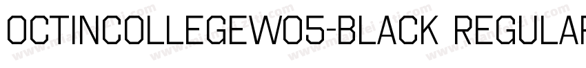 OctinCollegeW05-Black Regular字体转换